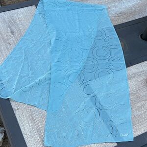 Coach Light Blue scarf rehab